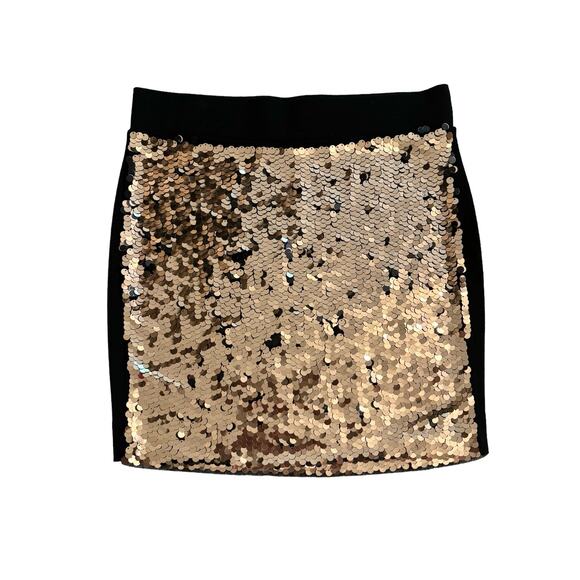 SOHO 2 Pc Gold Sequin Tank Mini Skirt M Party Glam Cocktail Date Sexy Holiday - Picture 9 of 12